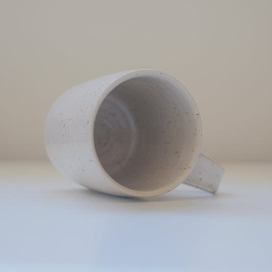 Medium Speckled White Mug