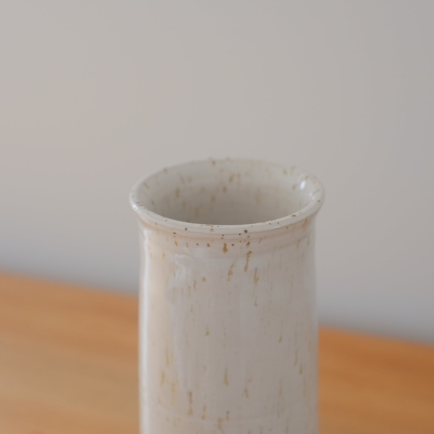 Simple Speckled White Vase