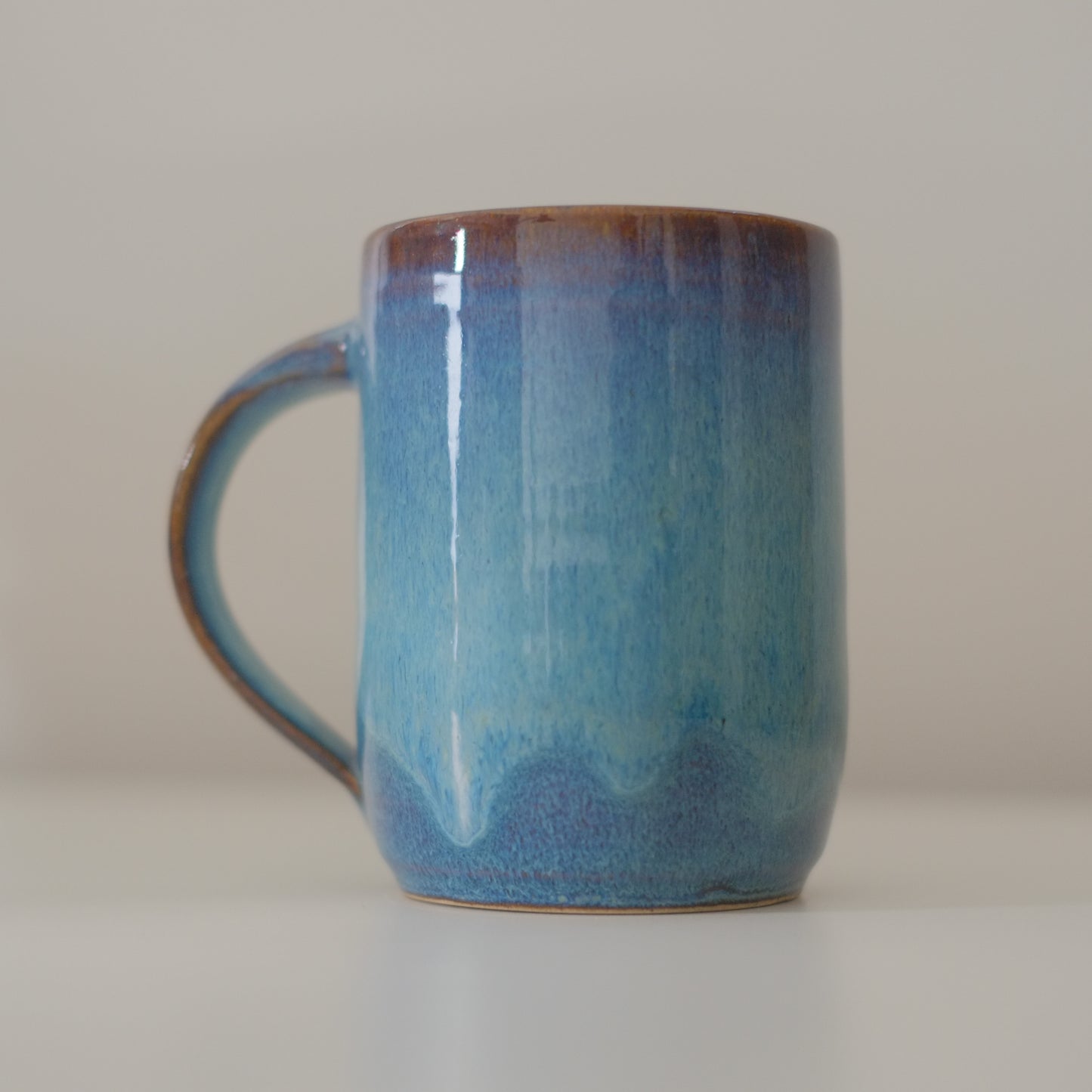 Large Variegated Blue Mug