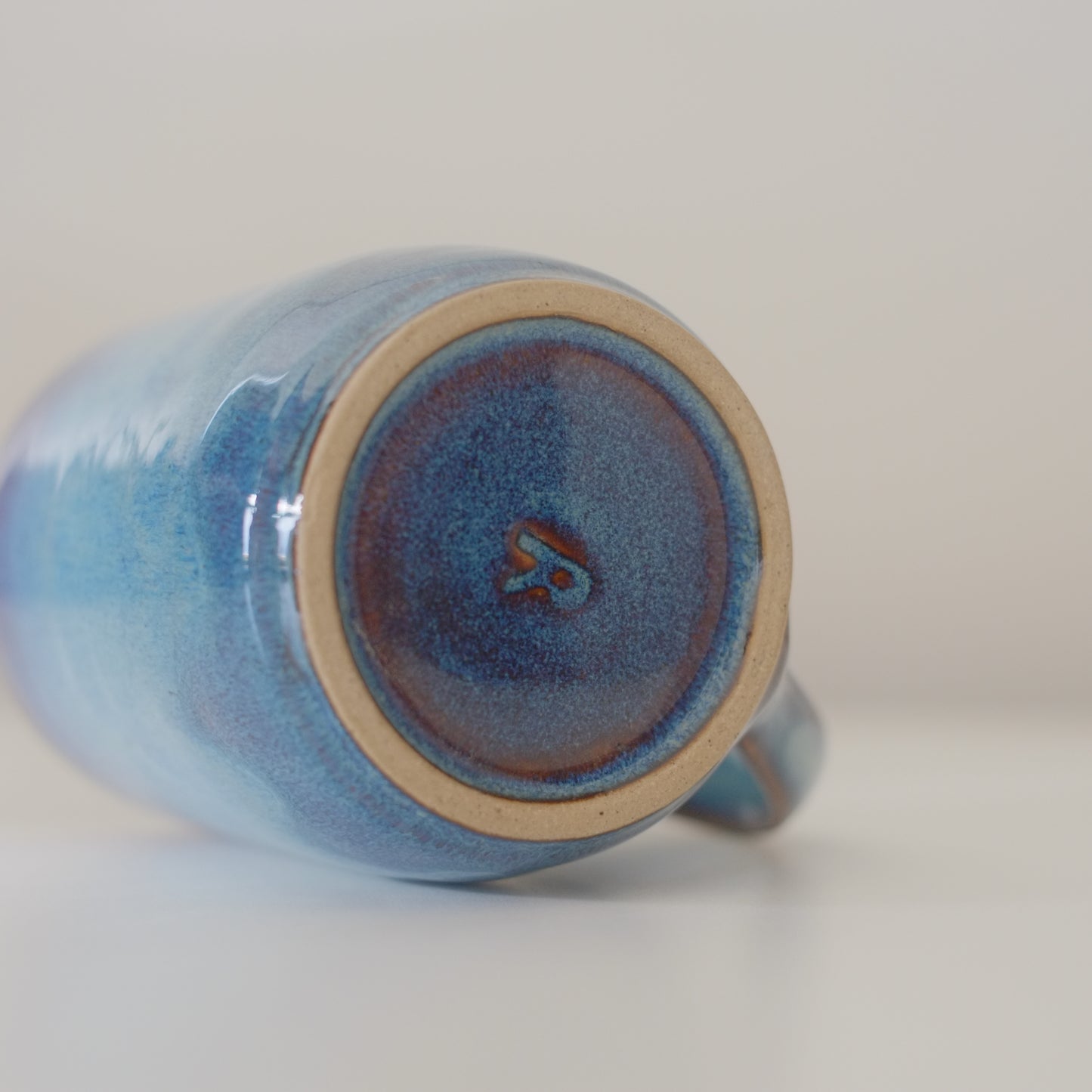 Large Variegated Blue Mug