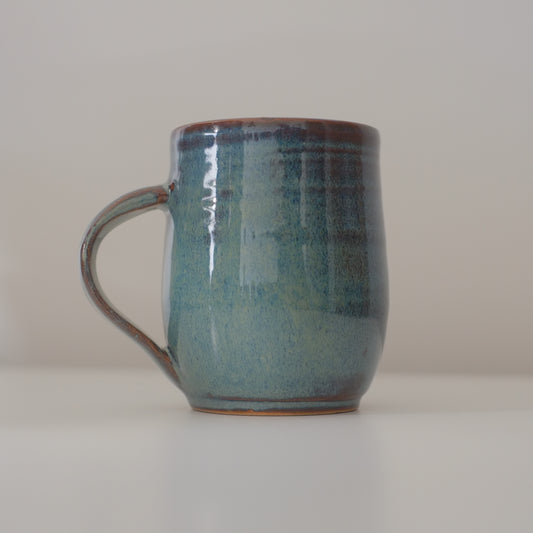 Large Variegated Blue Mug