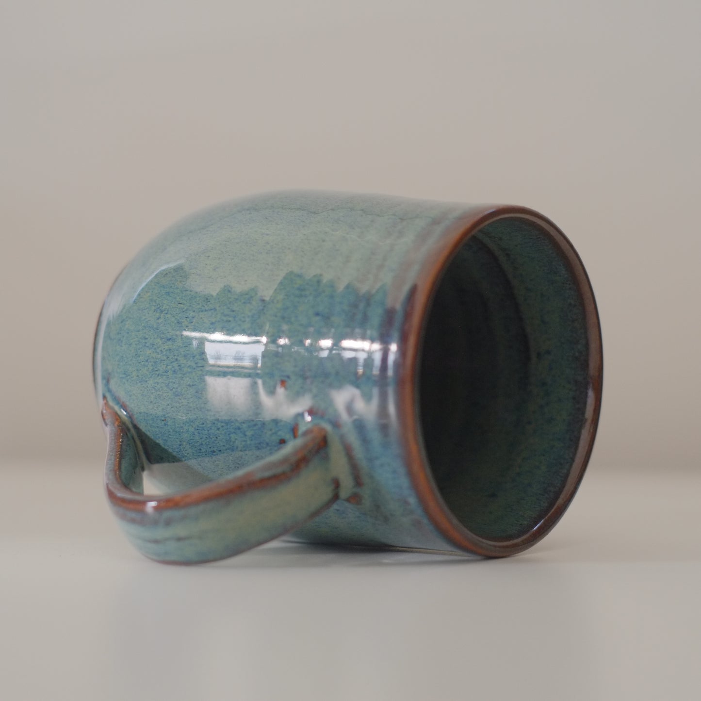 Large Variegated Blue Mug