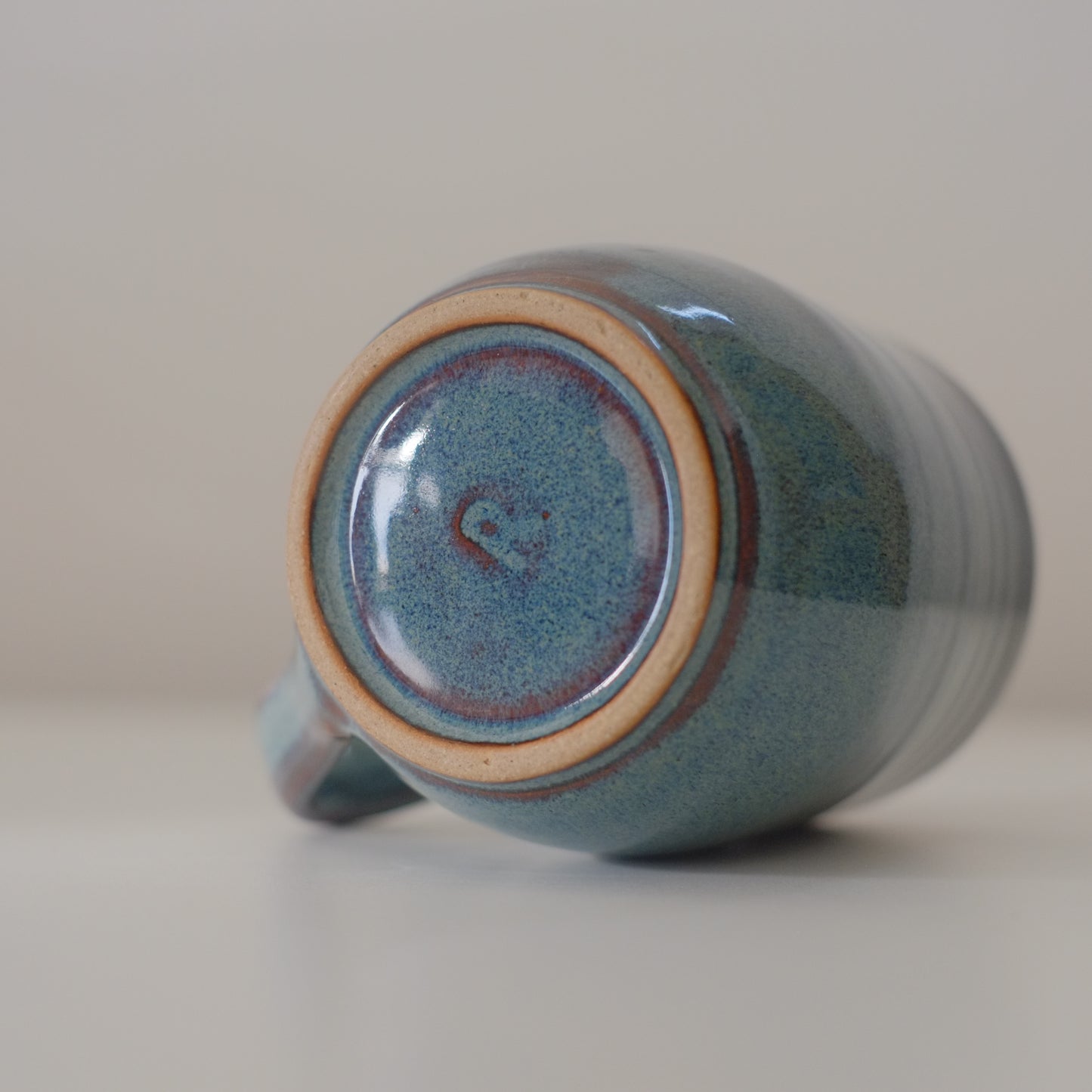 Large Variegated Blue Mug