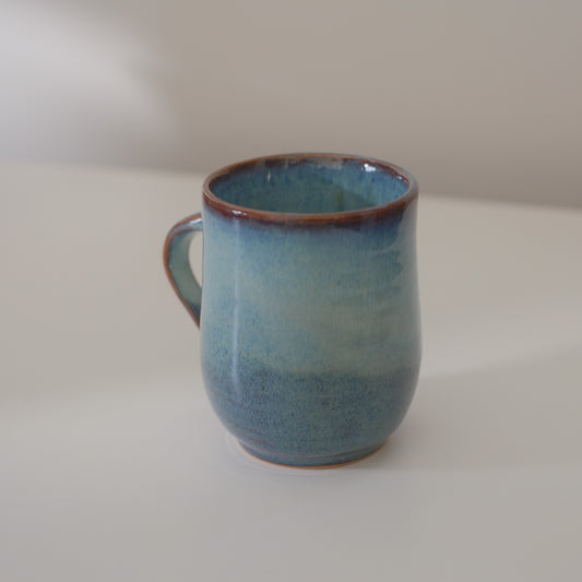 Large Variegated Blue Mug