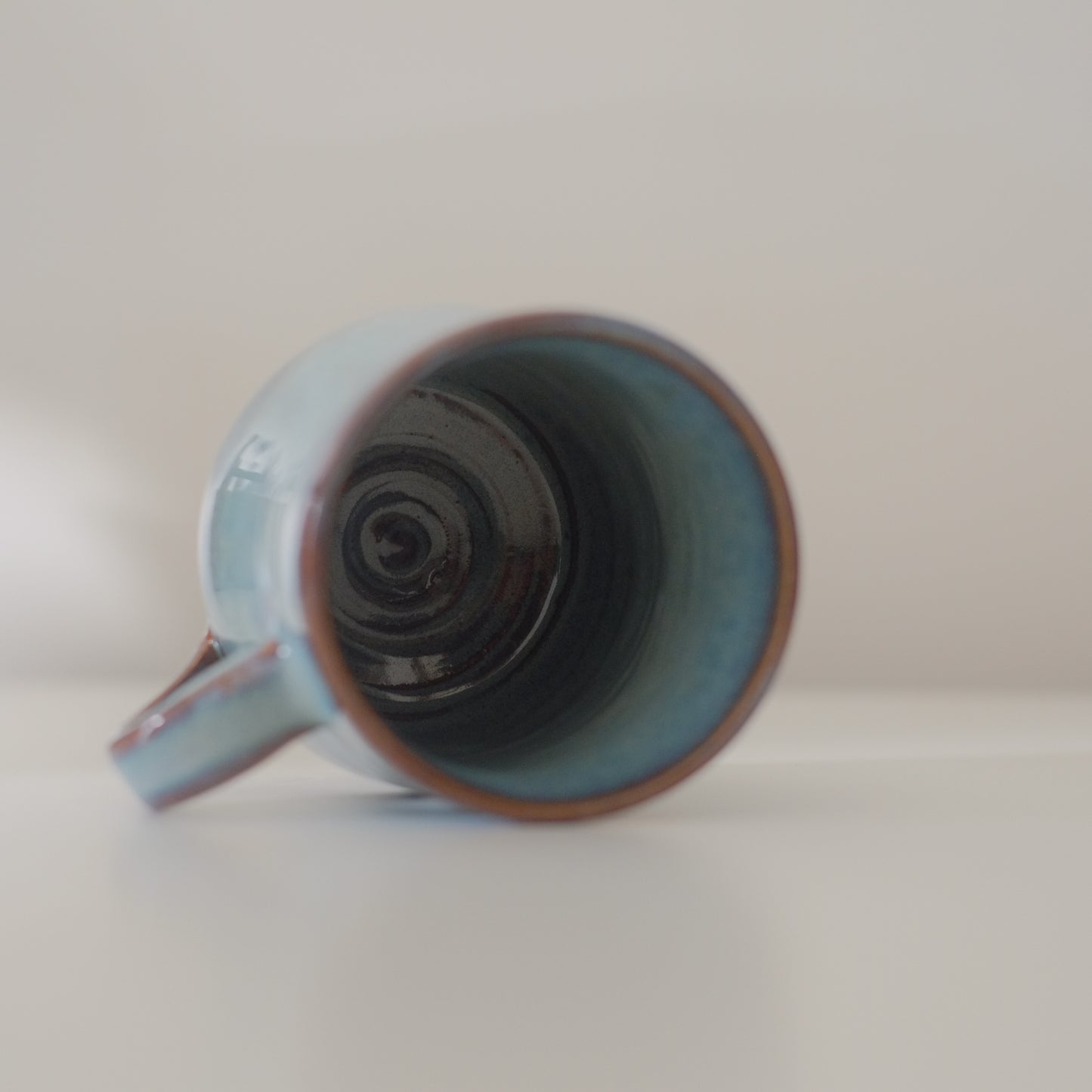 Large Variegated Blue Mug