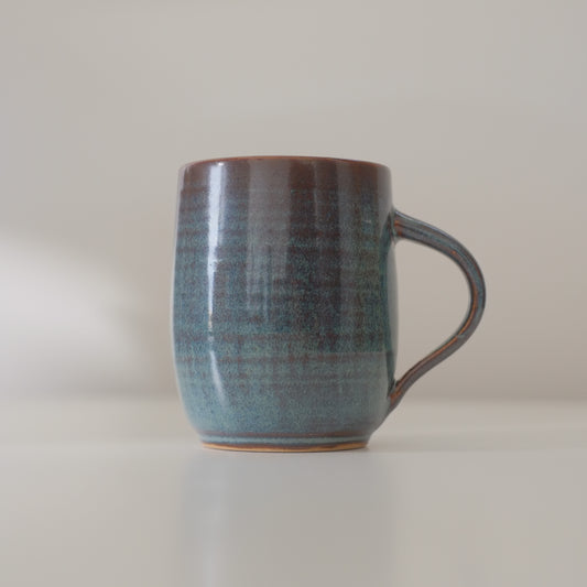 Large Variegated Blue Mug