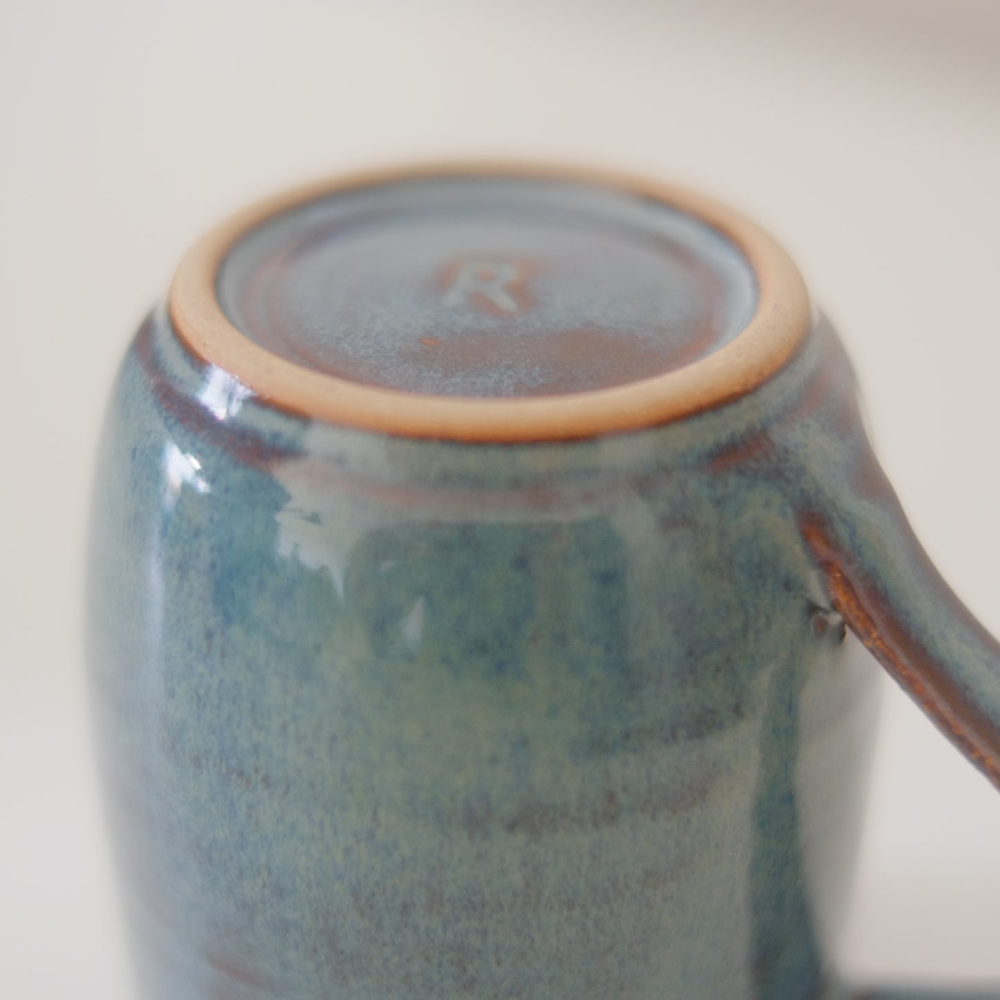 Large Variegated Blue Mug