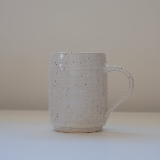 Medium Speckled White Mug