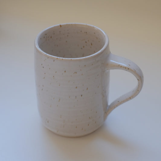 Medium Speckled White Mug