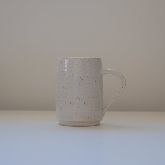 Medium Speckled White Mug