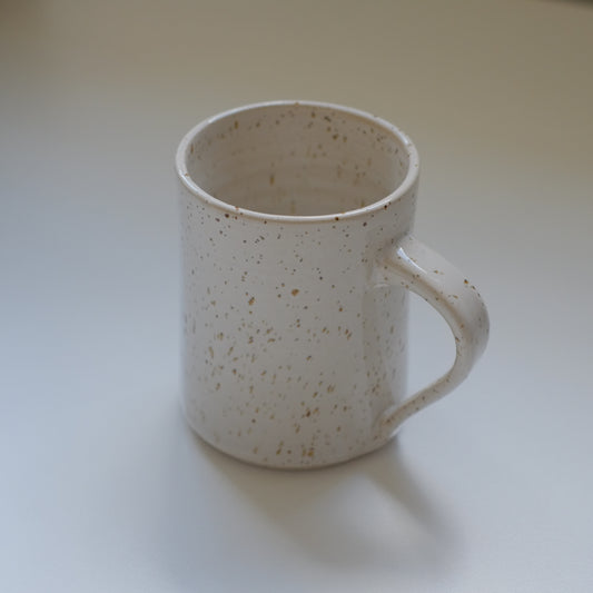 Medium Speckled White Mug
