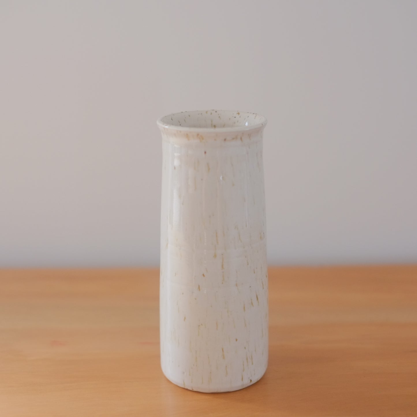 Simple Speckled White Vase