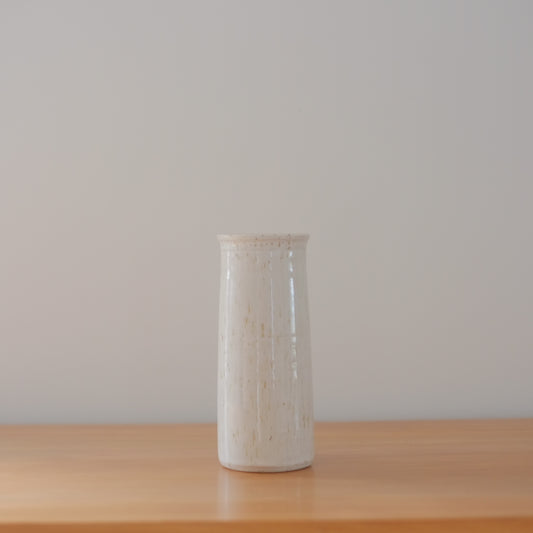 Simple Speckled White Vase