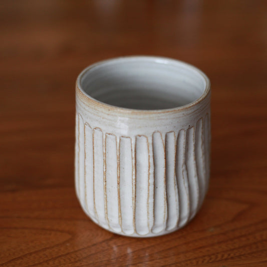 Medium Carved Tumbler with Indent