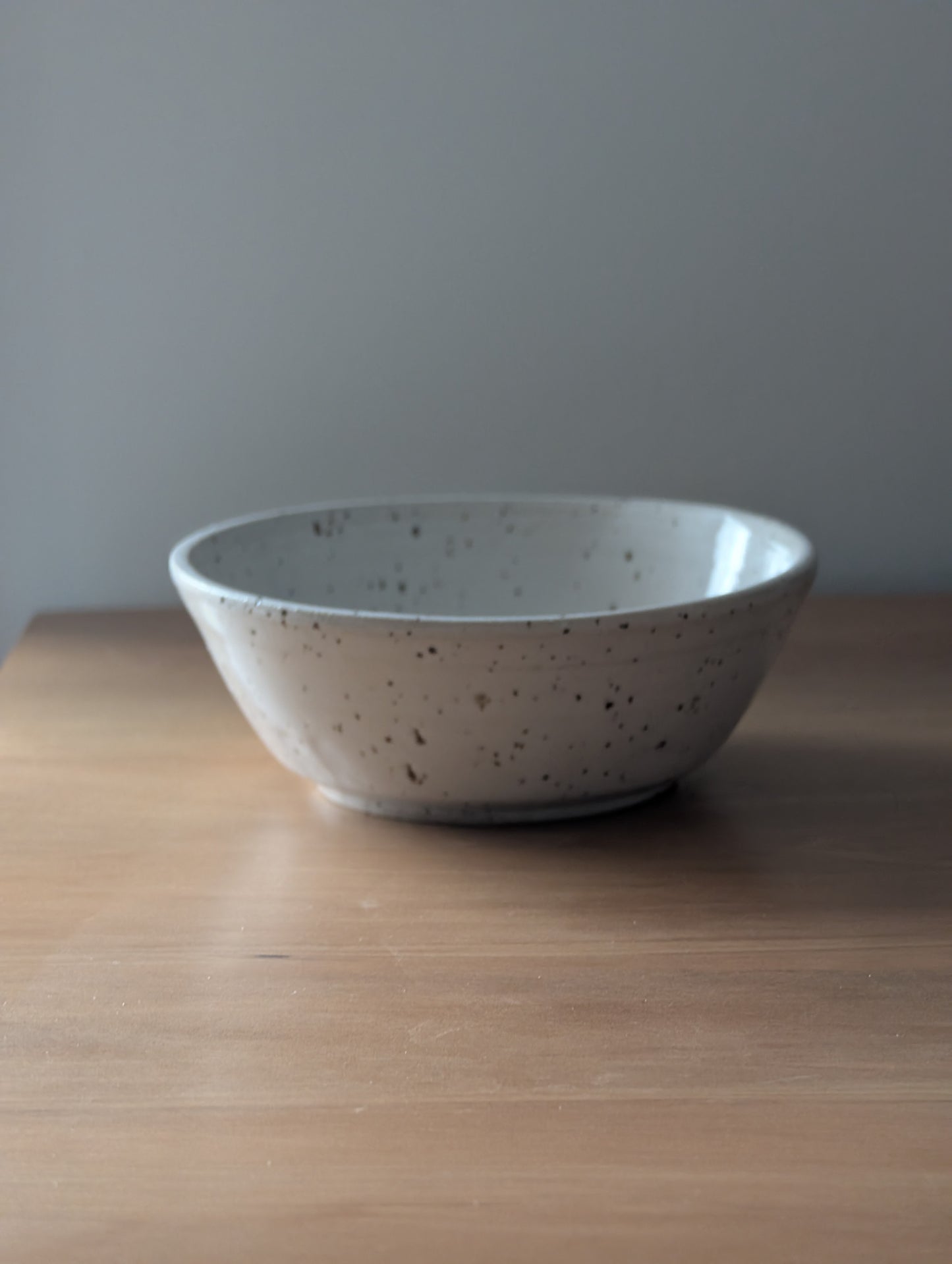 Small speckled white bowl